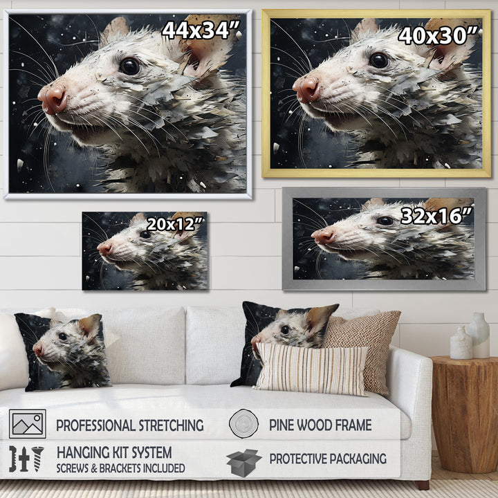 Squeaky Rodent Painting - Rodent Canvas Wall Art
