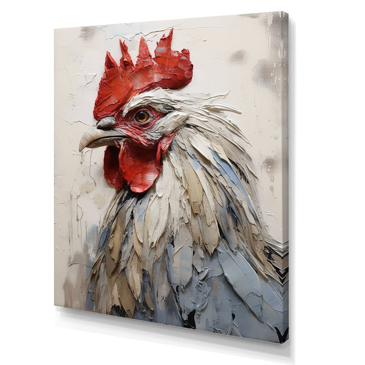 Loyal Rooster Portrait - Rooster Wall Decor