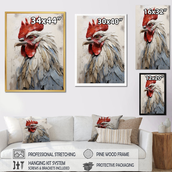 Loyal Rooster Portrait - Rooster Wall Decor