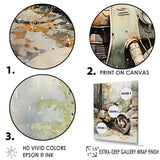Classic Vintage Scooter - Scooter Canvas Wall Art