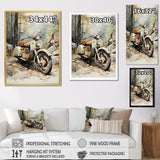 Classic Vintage Scooter - Scooter Canvas Wall Art