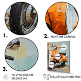 Scooter Escape - Scooter Canvas Wall Art