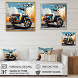 Edgy Scooter Odyssey - Scooter Canvas Wall Art