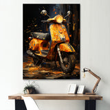 Edgy Scooter Graffiti Odyssey - Scooter Canvas Wall Art