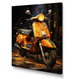 Edgy Scooter Graffiti Odyssey - Scooter Canvas Wall Art
