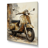 Vintage Scooter Ride - Scooter Canvas Wall Art