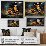 Scooter Adventures - Scooter Canvas Wall Art