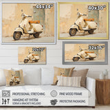 Vintage Scooter Adventures - Scooter Canvas Wall Art