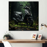 Scooter Serenity Forest Adventure - Scooter Canvas Wall Art