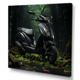 Scooter Serenity Forest Adventure - Scooter Canvas Wall Art