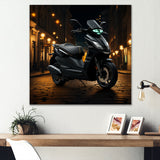 Scooter Serenity City Adventure - Scooter Canvas Wall Art
