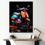 Pop Art Scooter Blaze - Scooter Canvas Wall Art