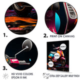 Pop Art Scooter Blaze - Scooter Canvas Wall Art
