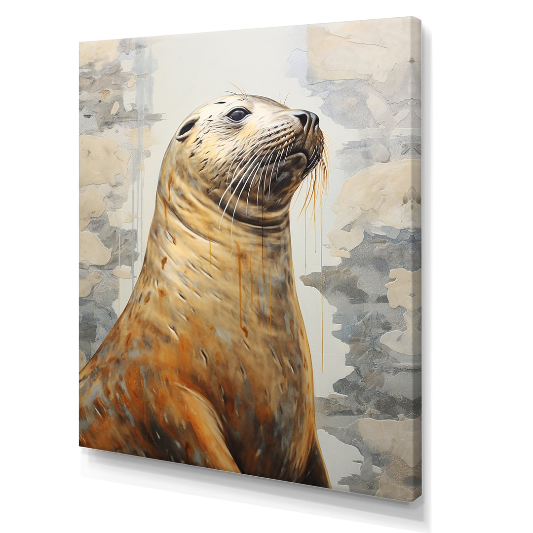 Magnificent Sea Lion - Sea Lion Canvas Wall Art
