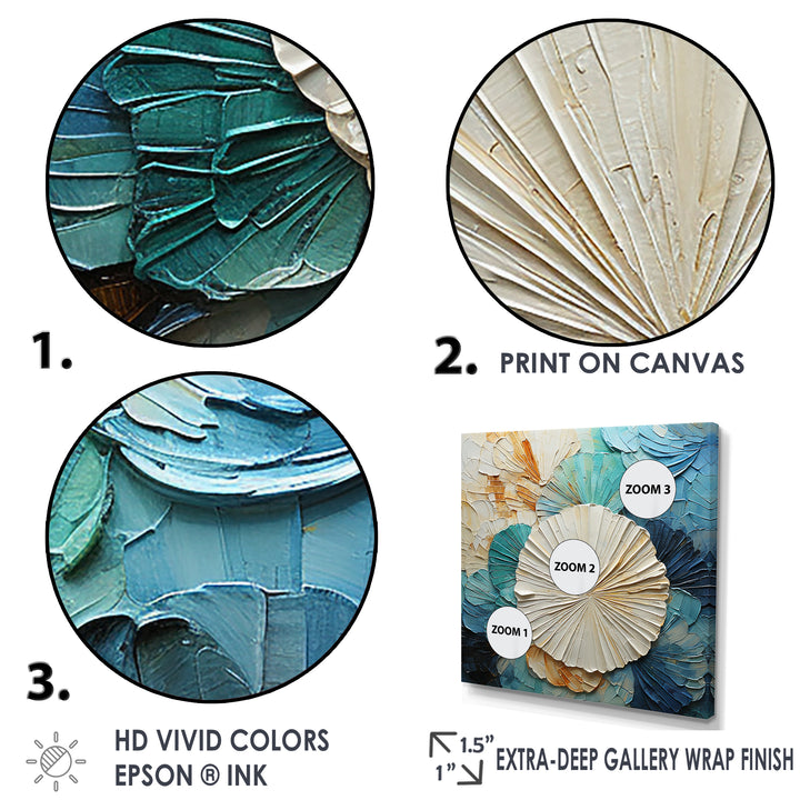 Coastal Mosaic Sea Creatures - Seashell Wall Art Prints