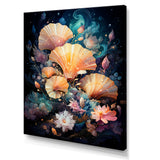 Seashells In A Cosmic Galaxy - Seashell Living Room Wall Art