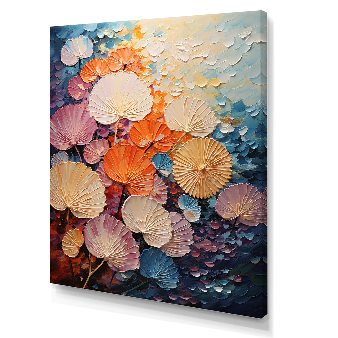 Coastal Harmony Dreamscape - Seashell Canvas Wall Art