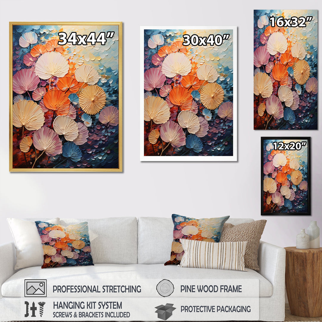 Coastal Harmony Dreamscape - Seashell Canvas Wall Art