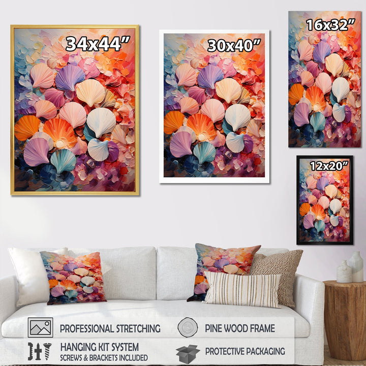 Seashells Wonders On The Coast - Seashell Wall Decor
