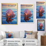 Seashell Oceanic Elegance At Sunset - Seashell Wall Art Prints