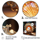 Magical Golden Seashell Relics - Beige Seashell Wall Art