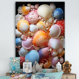Seashells On Dreamy Tide - Seashell Framed Canvas Art