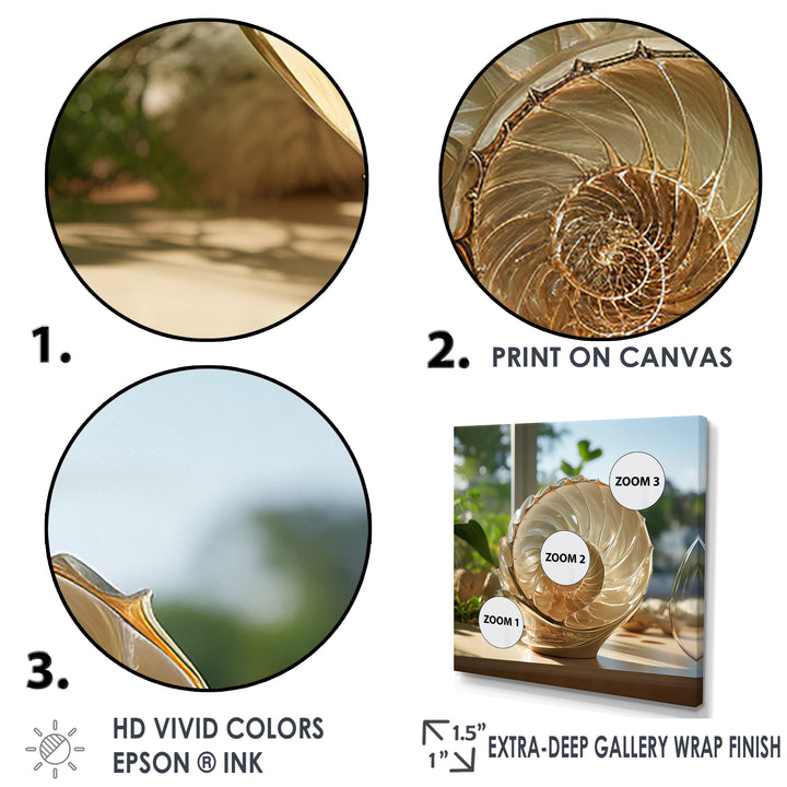 Seashell Treasures Vase - Seashell Wall Art Prints