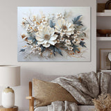 Seasonal Flowers Charm In Winter I - Floral Canvas Wall Art