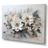 Seasonal Flowers Charm In Winter I - Floral Canvas Wall Art