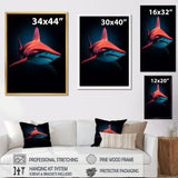 Red Shark Photo Haven - Shark Home Decor Art