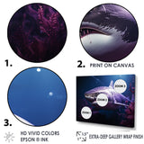 Oceans Purple Ghost Shark Photography - Shark Wall Art Prints