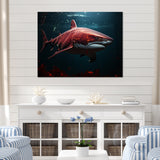 Oceans Red Ghost Shark Photography - Red Shark Wall Art