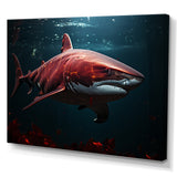 Oceans Red Ghost Shark Photography - Red Shark Wall Art