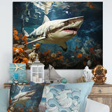 Shark Ballet Painting - Gray Shark Wall Art