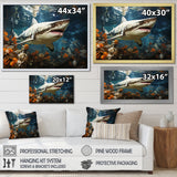 Shark Ballet Painting - Gray Shark Wall Art