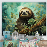 Sloth Jade Journey - Sloth Wall Art Prints
