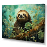 Sloth Jade Journey - Sloth Wall Art Prints