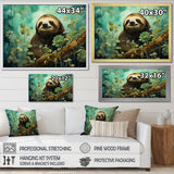 Sloth Jade Journey - Sloth Wall Art Prints