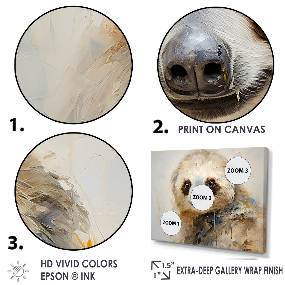 Thoughtful Sloth - Sloth Wall Art Prints