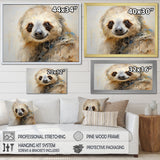 Thoughtful Sloth - Sloth Wall Art Prints