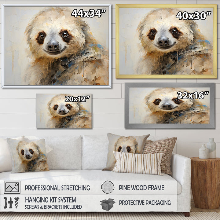 Thoughtful Sloth - Sloth Wall Art Prints