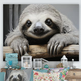 Mellow Sloth - Beige Sloth Wall Art