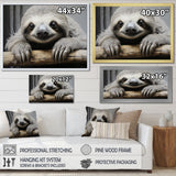 Mellow Sloth - Beige Sloth Wall Art