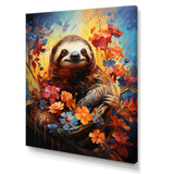 Mellow Flower Sloth - Sloth Home Decor Art