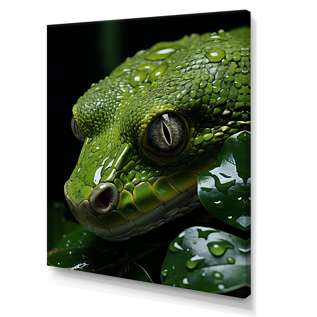 Coiled Emerald Snake - Snake Wall Decor