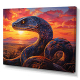 Desert Serpents At Sundown - Coral Snake Wall Art