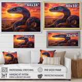 Desert Serpents At Sundown - Coral Snake Wall Art