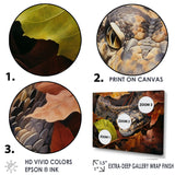 Foliage Slytherin Autumn Snakes - Brown Snake Wall Art