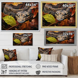 Foliage Slytherin Autumn Snakes - Brown Snake Wall Art