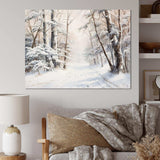 Winter Forest Snow Charm Landscape - Landscapes Canvas Wall Art